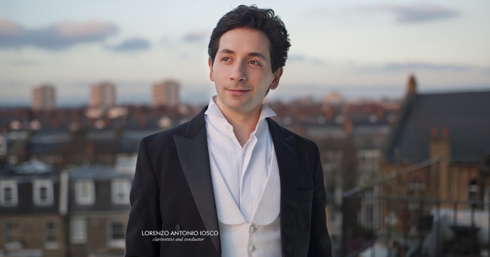 Clarinettist and conductor Lorenzo Antonio Iosco (portrait by Rino Pucci)