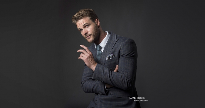 Model and actor Jamie Roche (portrait by Rino Pucci)